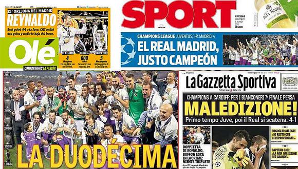 Prensa se rinde ante Cristiano Ronaldo y Zinedine Zidane [FOTOS]