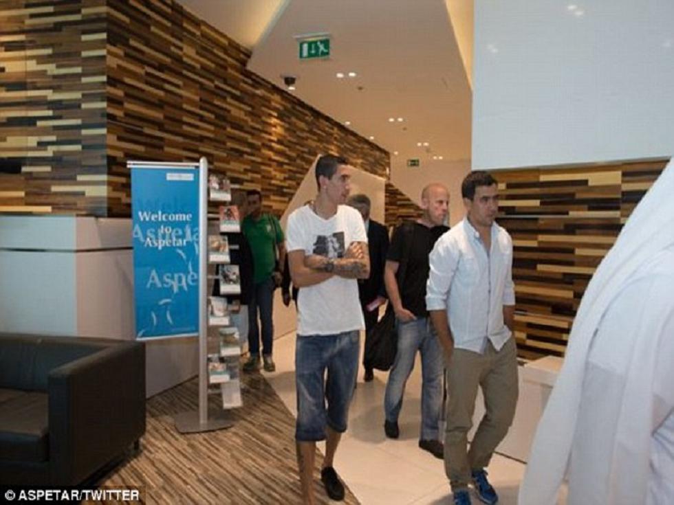 PSG: Ángel Di María fue ampayado pasando exámenes médicos en Qatar 