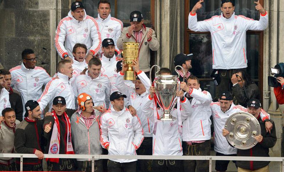 Mira las celebraciones del Bayern Munich con los tres trofeos [FOTOS]