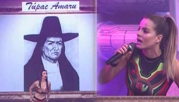 Alejandra Baigorria comete error en pregunta de cultura general. (Foto: Captura América TV)