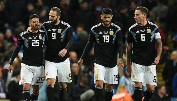 Argentina venció 2 a 0 a Italia sin Lionel Messi