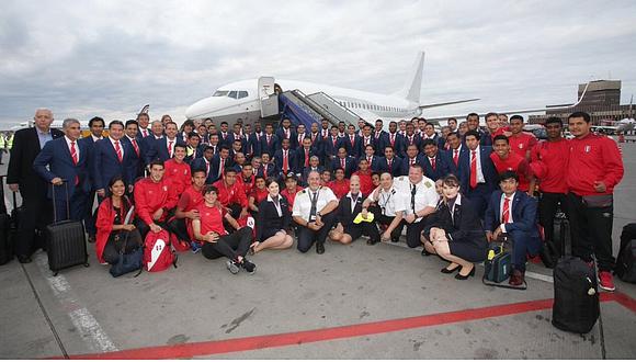 La selección peruana llegó a Moscú para el Mundial de Rusia 2018