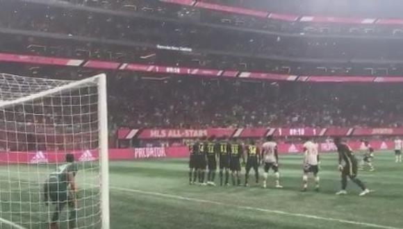 Juventus vs. MLS All Star: Yoshimar Yotún estuvo cerca de marcar golazo