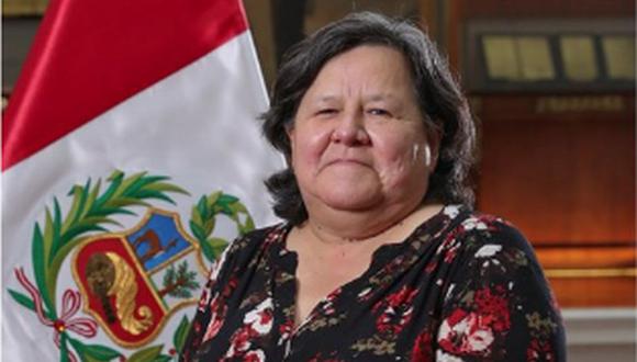 Ministra Ariela Luna del Midis dios los pormenores sobre el cobro de la bonificación a familia vulnerables ( Presidencia).