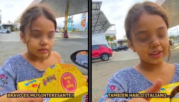 A sus seis años, esta niña demostró ser toda una políglota. (Foto: captura Facebook RD Noticias)