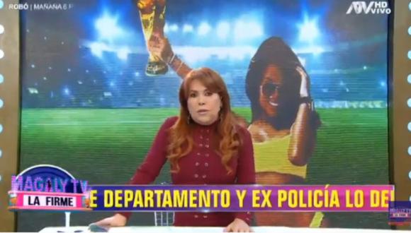 Magaly Medina sobre la relación de Shirley Arica y Jean Deza: “Desde anoche está exhibiendo la ‘Copa Deza’”. (Foto: Captura de video)