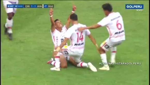 Jesús Mendieta anotó el 1-1 del Sporting Cristal vs. Ayacucho FC. (Video: Gol Perú)