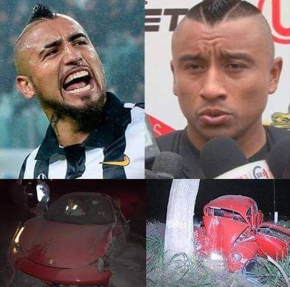 Copa América: Mira los "memes" del accidente de Arturo Vidal en su Ferrari [FOTOS]