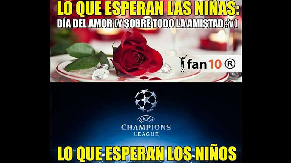 San Valentín y los memes más divertidos por la Champions League [FOTOS]