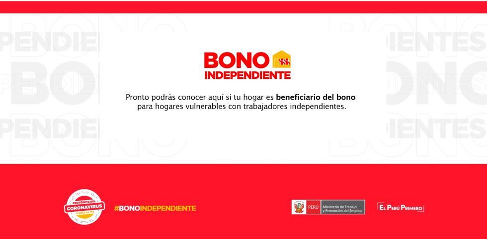 Bono Independiente.  (Captura de pantalla de la web)