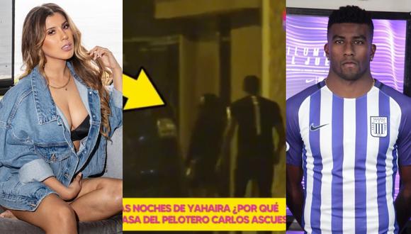 Yahaira Plasencia niega conocer al futbolista Carlos Ascues tras imágenes de "Amor y Fuego". (Foto: @yahairaplasencia/Willax TV/@carlos.ascues).