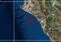 Hidrografía descarta tsunami tras sismo de 4.4 en Chiclayo