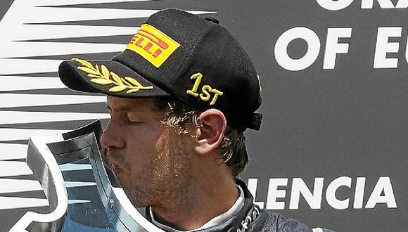 Vettel logró título en el GP de Valencia 