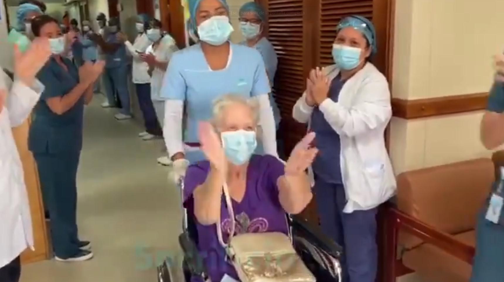 Coronavirus Colombia | Anciana de 85 años se recupera satisfactoriamente del COVID-19 y le dan de alta