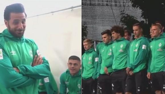 Claudio Pizarro fue presentado como "joven promesa" en Werder Bremen
