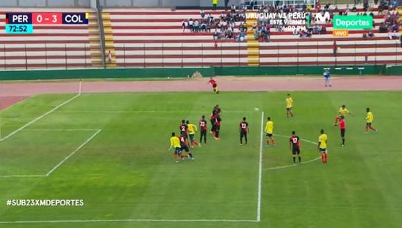 Perú vs. Colombia | El golazo de Brayan Vera que puso el tercero para los 'cafeteros' | VIDEO