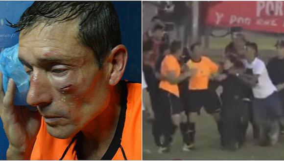 YouTube: salvaje golpiza a un árbitro en el fútbol argentino [VIDEO]