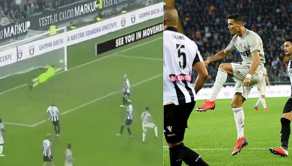 El golazo de zurda de Cristiano Ronaldo para poner el 2-0 ante Udinese