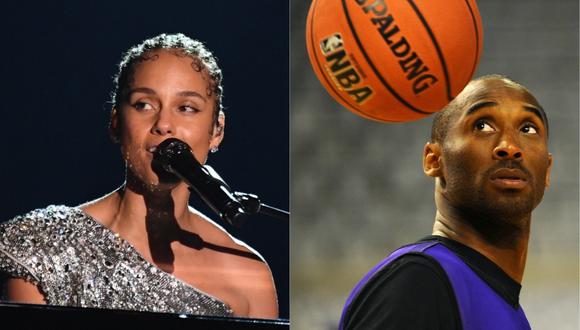 Alicia Keys rinde emotivo homenaje a Kobe Bryan en la reciente edición de los Grammy 2020. (Foto: AFP)