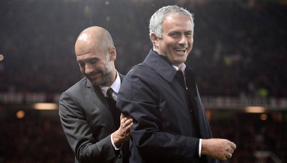 Mourinho y Pep Guardiola se enfrentarán en la Premier League . (Foto: AFP)