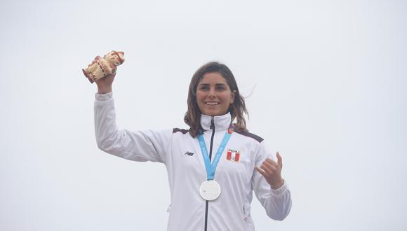 Vania Torres: Medalla de plata en Surf SUP femenino. (Foto: Jesus Saucedo / GEC)