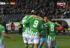 Gol de Borja Iglesias que salva al Betis: marcó el 1-0 ante Frankfurt en el último minuto | VIDEO