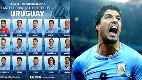 Uruguay definió sus 23 para Rusia 2018 con una baja sorpresa