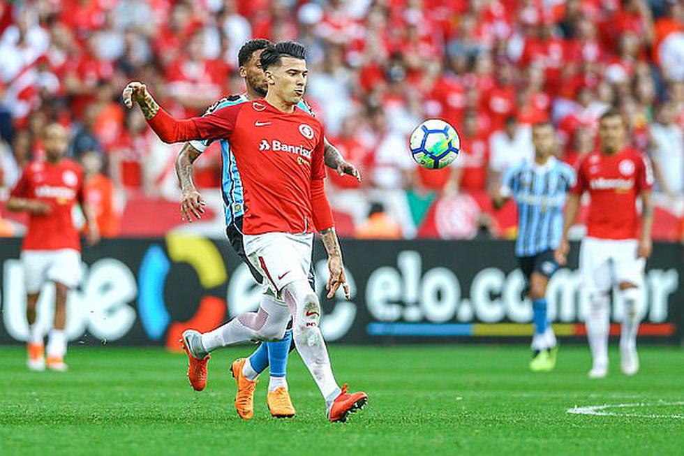 Paolo Guerrero fue titular en la derrota de Internacional ante Palmeiras por la Copa de Brasil