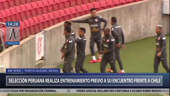 Perú vs. Chile | Yoshimar Yotún imitó celebración de Paolo Guerrero en el entrenamiento | VIDEO