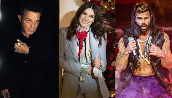 Alejandro Sanz revive divertido momento con Laura Pausini y Ricky Martin. (Foto: Composición/Instagram)