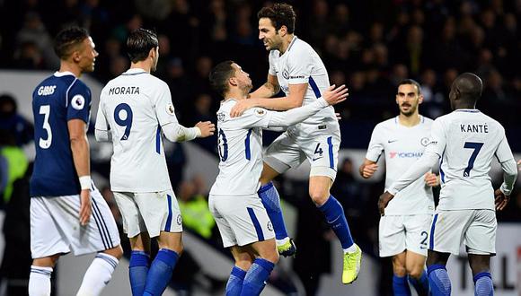 Chelsea derrotó 4-0 al West Bromwich con gran actuiación de Eden Hazard