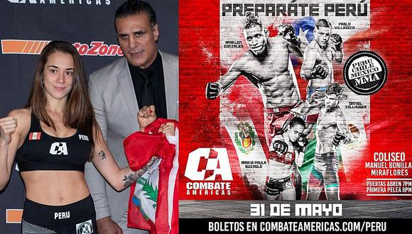 Combate Américas: EL BOCÓN te lleva al evento de MMA en Perú con Maria Paula Buzaglo | FOTO