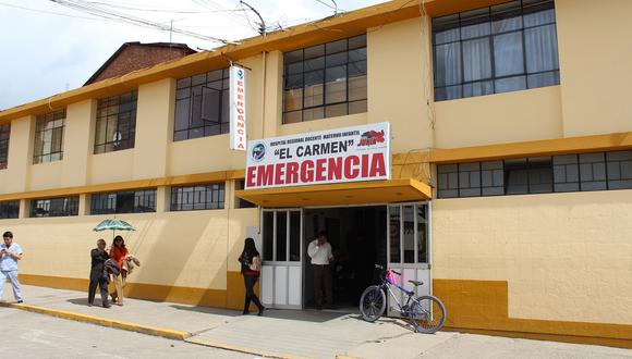 El lamentable hecho ocurrió en el área de emergencia del Hospital Materno Infantil El Carmen de Huancayo. (Foto: Difusión)