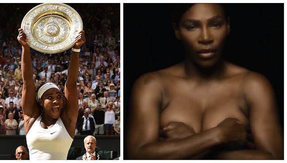 Serena Williams hace un toples contra el cáncer de mama