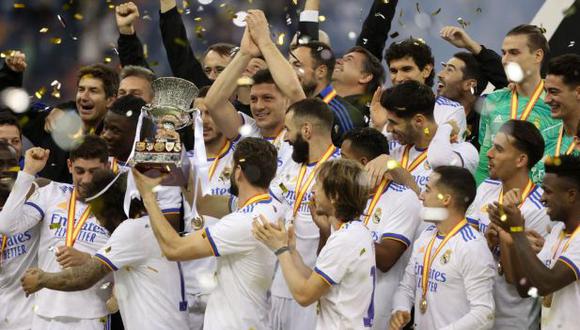 Real Madrid sumó un total de 12 trofeos de la Supercopa de España. (Foto: AFP)