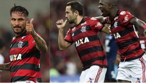 Jugadores de Flamengo dedicaron clasificación a Paolo Guerrero