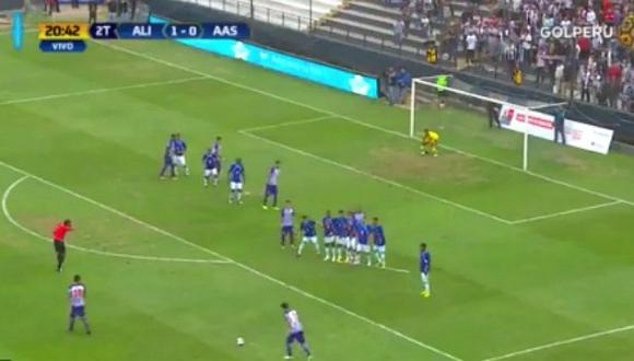 Alianza Lima: mira el gol de Aguiar tras un tiro libre