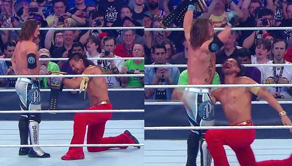 WrestleMania 34: AJ Styles venció a Nakamura pero sufrió una traición
