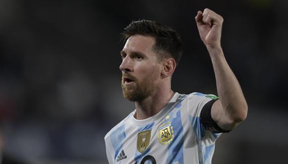 Lionel Messi dejó un mensaje tras clasificar con la selección argentina al Mundial Qatar 2022. (Foto: AFP)