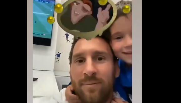 Lionel Messi se unió al furor de los filtros de Instagram | VIDEO