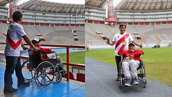 Hincha peruano de 106 años cumplió su sueño en el Estadio Nacional