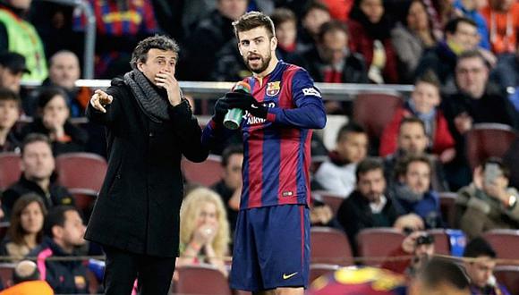 Barcelona: Gerard Piqué respalda a Luis Enrique tras las críticas