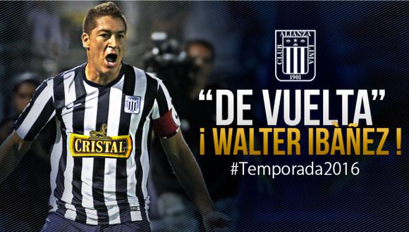 Alianza Lima: Walter Ibáñez vuelve a club íntimo