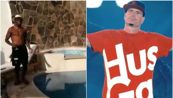 Jhoel Herrera sufre incidente en la piscina mientras baila Ice Ice Baby de Vanilla Ice | VIDEO