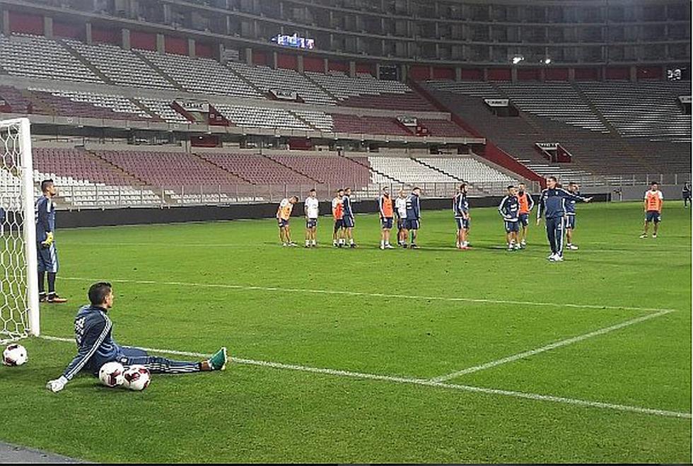 Selección argentina: Así fue el reconocimiento en el estadio Nacional [GALERÍA]