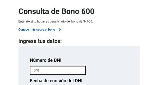 MIDIS habilitó la plataforma para ver si eres beneficiario del Bono 600 soles. Revisa aquí más detalles sobre el pago de este nuevo subsidio