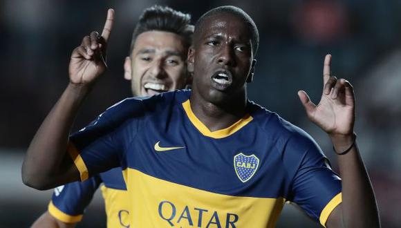Jan Hurtado tiene 2 goles en 18 partidos con camiseta de Boca Juniors. (Foto: AFP)