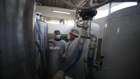 Planta de oxígeno brindará servicio gratuito en San Juan de Lurigancho. (Foto: Britanie Arroyo / @photo.gec)