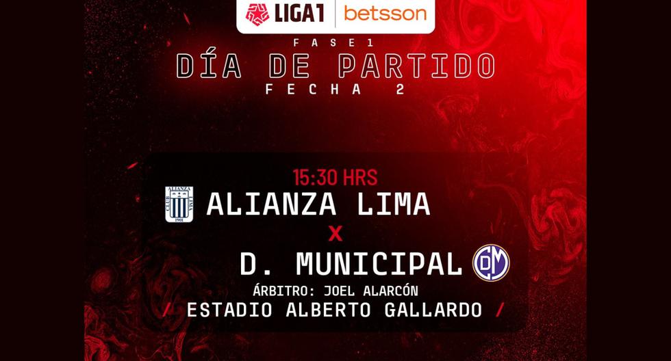 Alianza Lima vs Municipal live: Match broadcast, League 1 |  Video |  Live football today  Via GOLPERU live on the internet  FOOTBALL-PERU