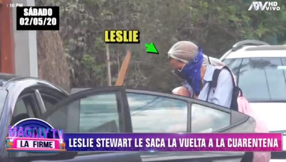Leslie Stewart no respetó la cuarentena. (Foto: Captura ATV)